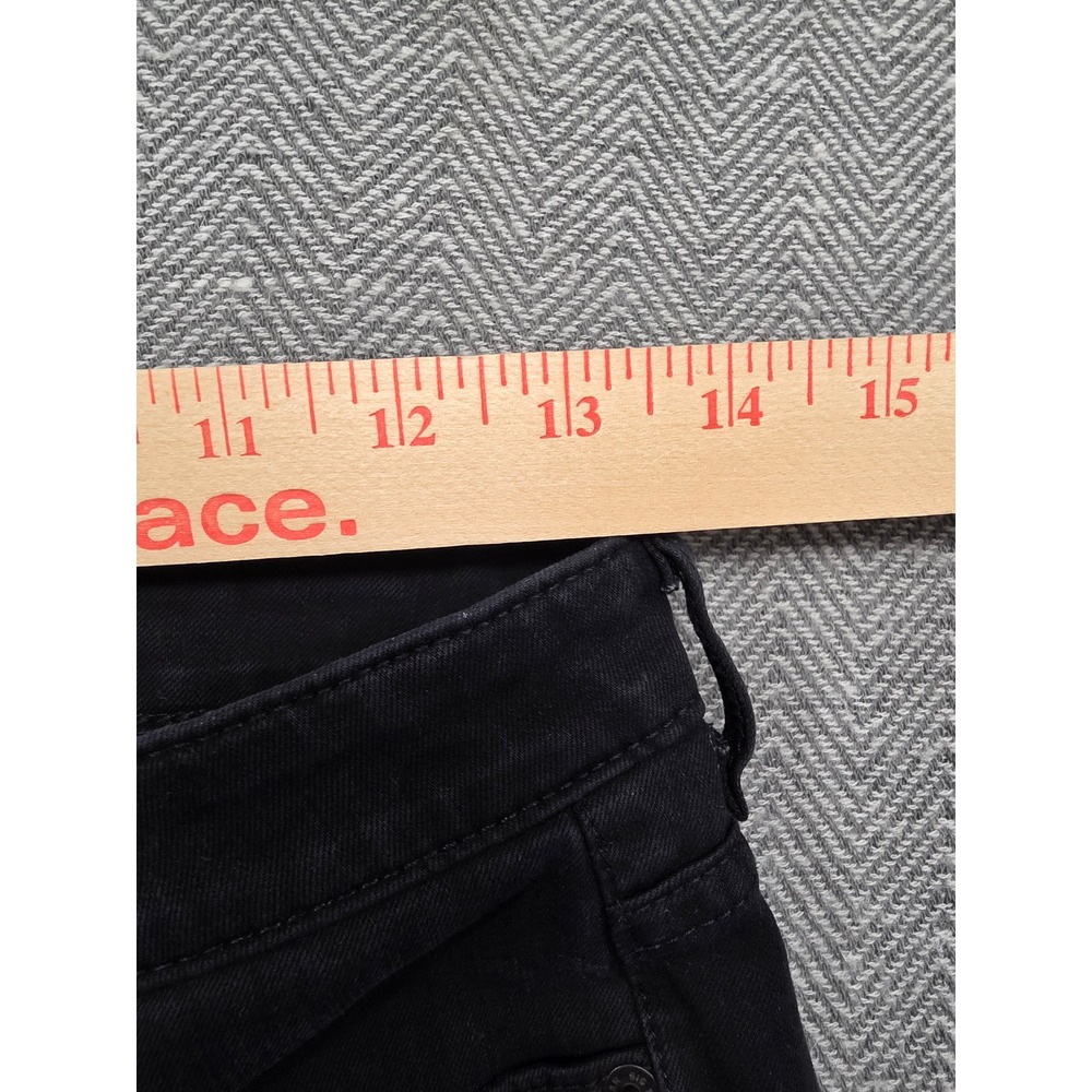 Big Star Maddie Skinny Jeans Black Raw Hem Denim 25R VWQMSKBELA - Picture 7 of 11